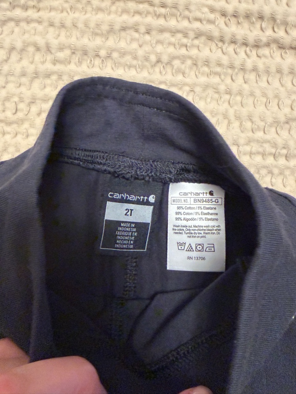 Carhartt Kids Black Performance Leggings - Picture 3 of 3
